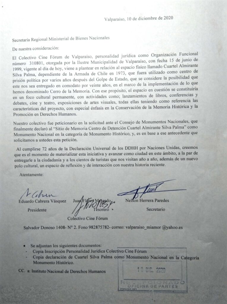 Carta solicitud Comodato