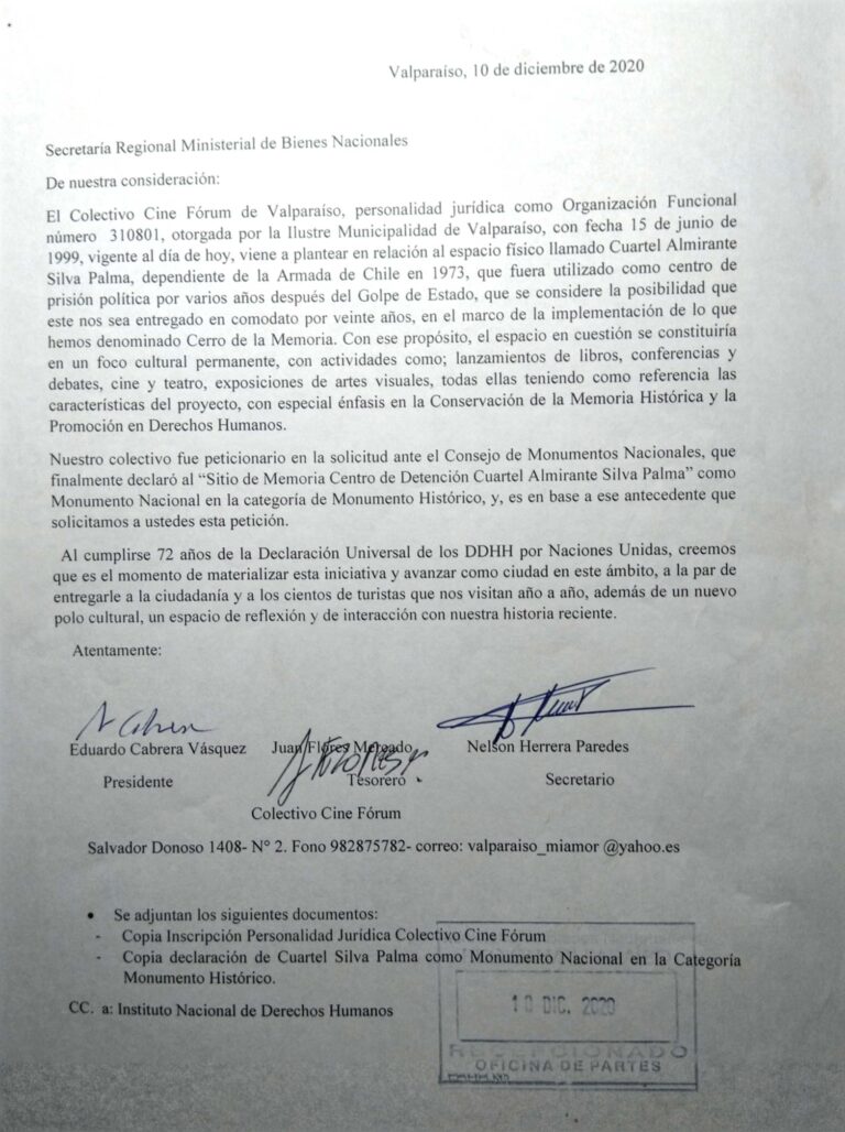 Carta solicitud Comodato