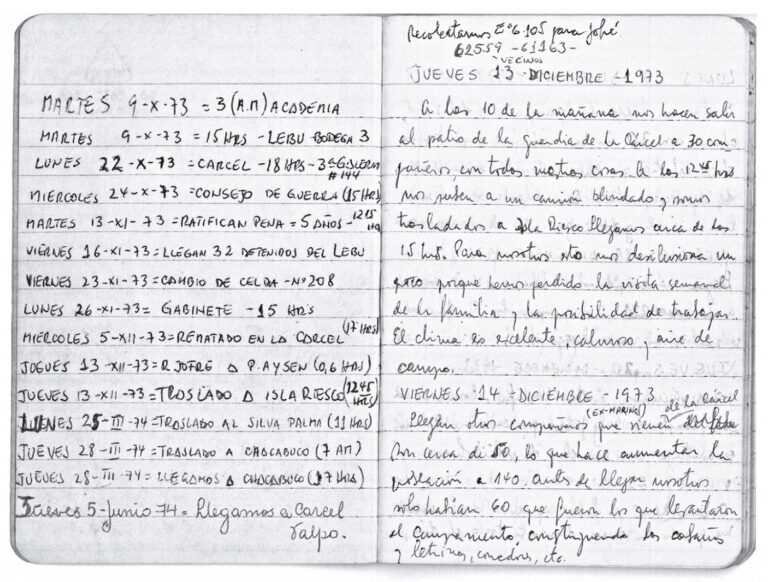 Diario personal de Gilberto Hernández