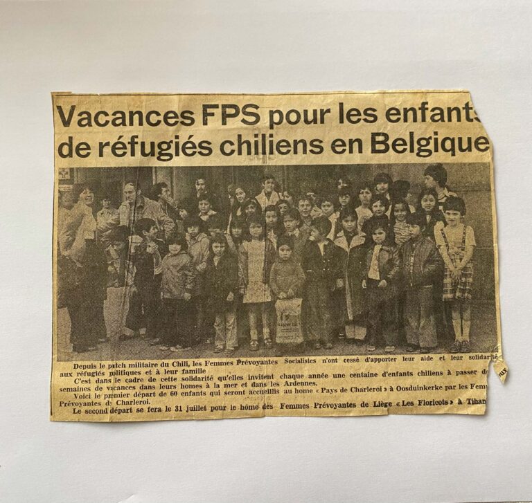 Recorte de diario de Bruselas